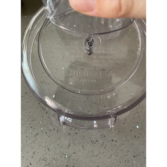 Cuisinart Food Processor Lid Replacement Parts CBFP-10 Cover + CBFP-FTP Pusher - Picture 2 of 9